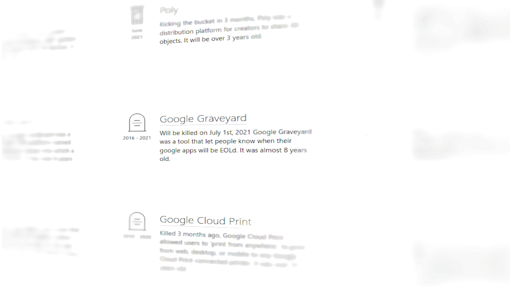 [1 IV 🤡]  Google zamyka Google Graveyard